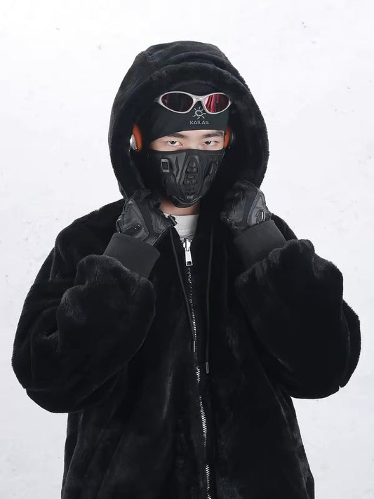 JIYEIND : REBERSIBLE JUMPER / SHORTFUR