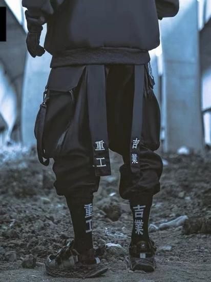 JIYEIND : Big Pockets Pants
