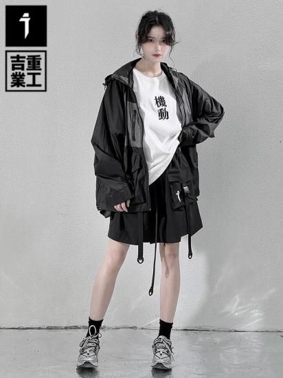 JIYEIND : Belted Fake Skirt