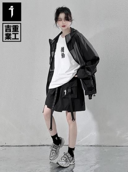 JIYEIND : Belted Fake Skirt