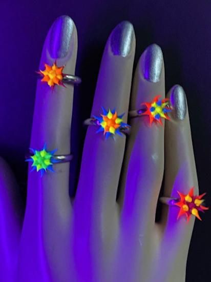 NB：Spiky Flower Ring