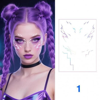 Cyberpunk Face Tatoo