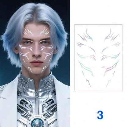 Cyberpunk Face Tatoo
