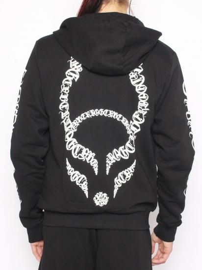 CYBERDOG :  OVERSIZE ZIP HOODIE CYBER GOTHICA