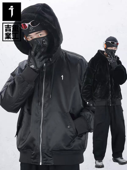 JIYEIND : REBERSIBLE JUMPER / SHORTFUR