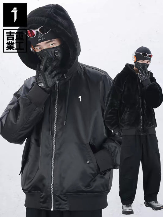 JIYEIND : REBERSIBLE JUMPER / SHORTFUR