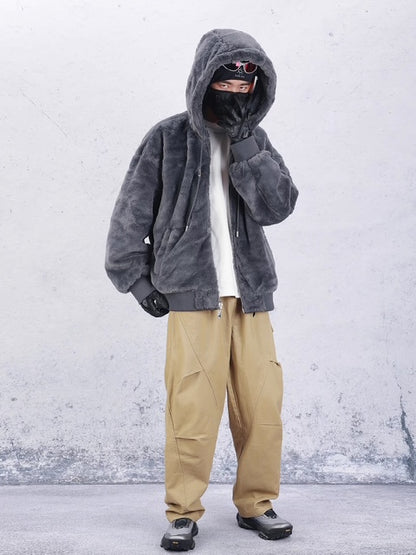 JIYEIND : REBERSIBLE JUMPER / SHORTFUR