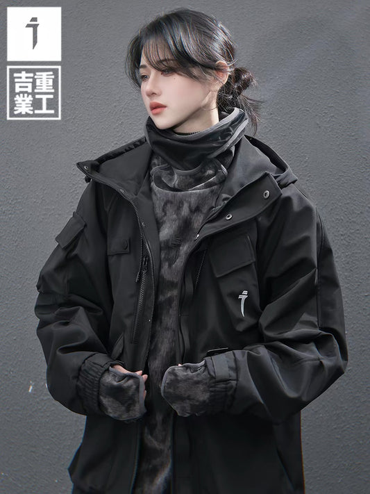 JIYEIND : MULTI POCKET WIND BREAKER